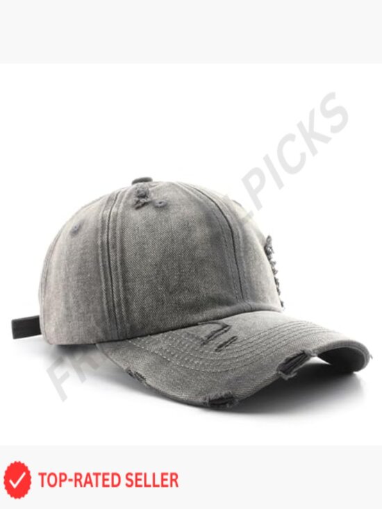 Unstructured Dad Hat Vintage Washed Distressed Baseball Cap Adjustable Trendy